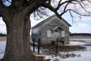 The one room school house in Lowell, MI where  Deanie is rumored to be buried. 